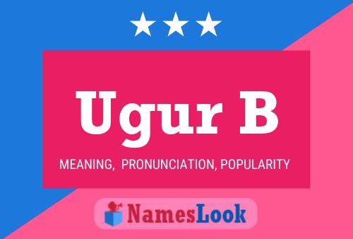 Ugur B Name Poster