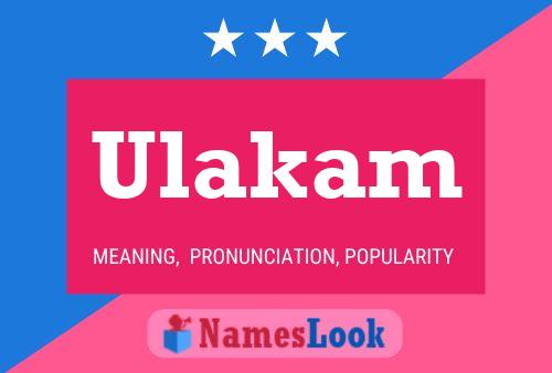 Ulakam Name Poster