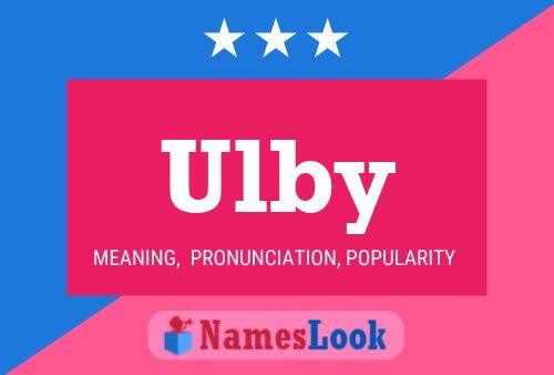 Ulby Name Poster