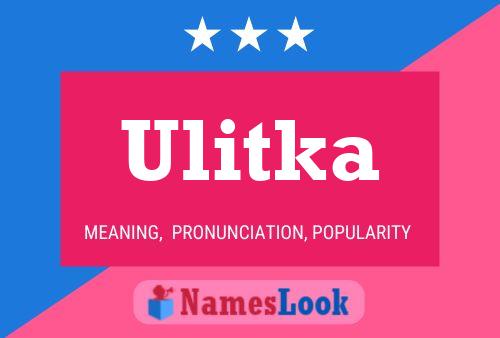 Ulitka Name Poster