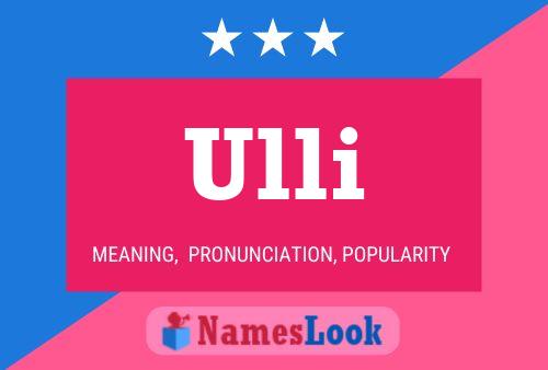 Ulli Name Poster