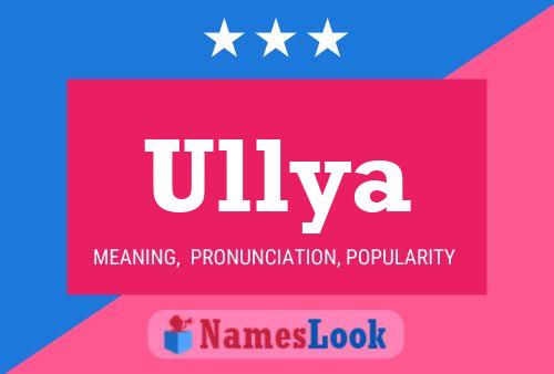 Ullya Name Poster