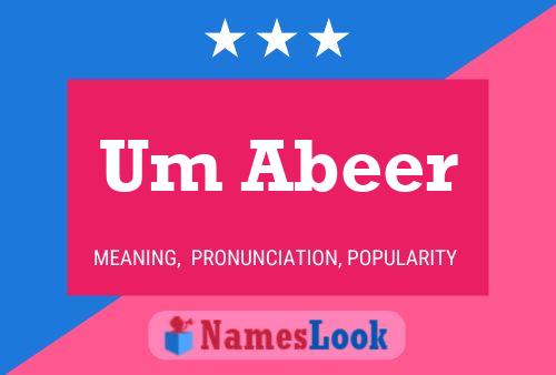 Um Abeer Name Poster