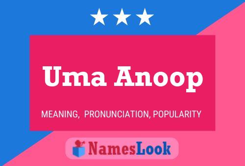 Uma Anoop Name Poster