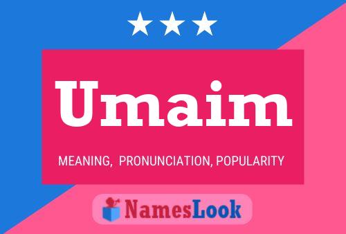 Umaim Name Poster