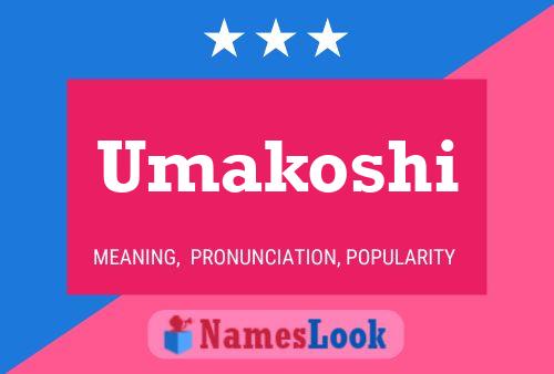 Umakoshi Name Poster