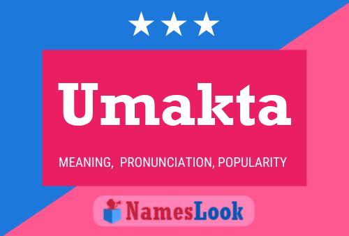 Umakta Name Poster