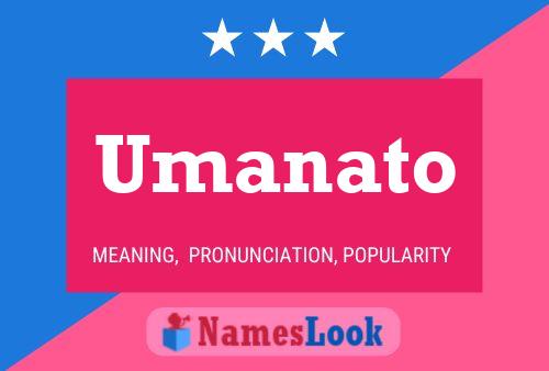 Umanato Name Poster