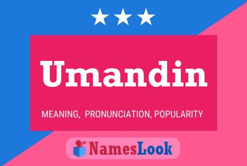 Umandin Name Poster