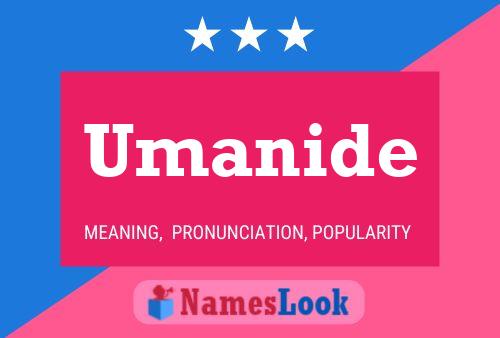 Umanide Name Poster