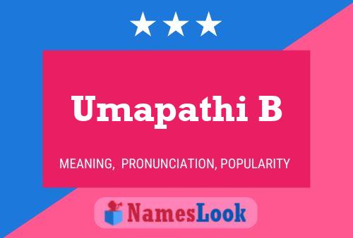 Umapathi B Name Poster