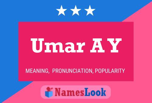 Umar A Y Name Poster