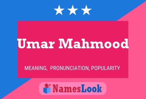 Umar Mahmood Name Poster