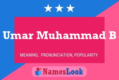 Umar Muhammad B Name Poster