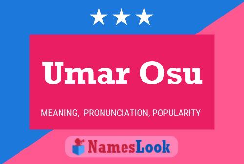 Umar Osu Name Poster