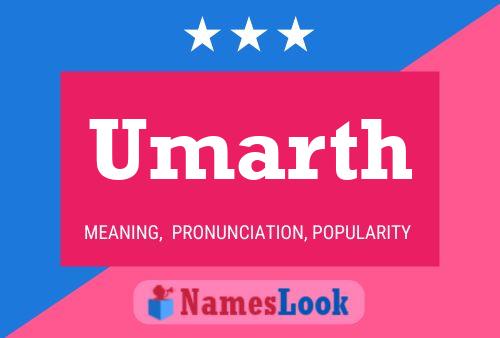 Umarth Name Poster