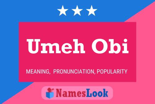 Umeh Obi Name Poster