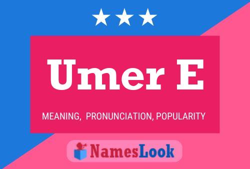 Umer E Name Poster