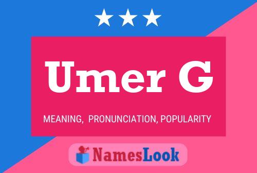 Umer G Name Poster