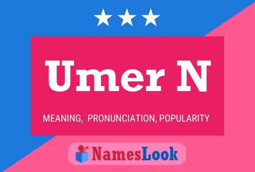 Umer N Name Poster