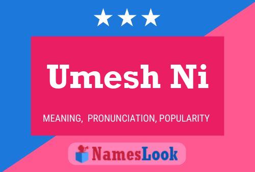 Umesh Ni Name Poster