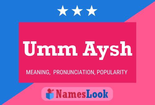 Umm Aysh Name Poster