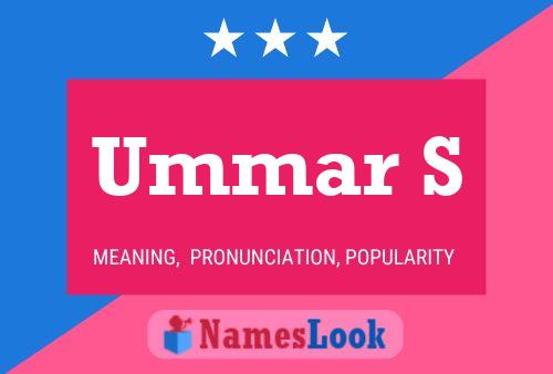 Ummar S Name Poster