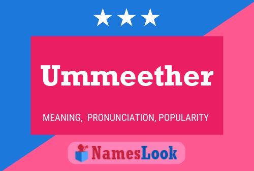 Ummeether Name Poster