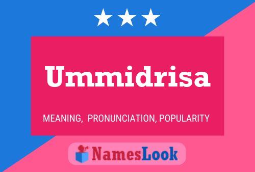 Ummidrisa Name Poster