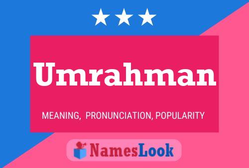 Umrahman Name Poster