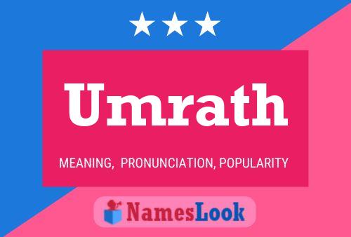 Umrath Name Poster