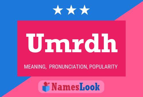 Umrdh Name Poster