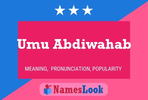 Umu Abdiwahab Name Poster