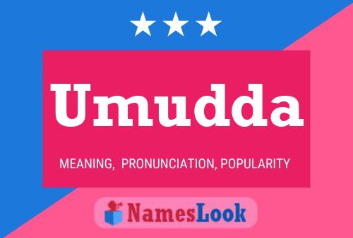 Umudda Name Poster