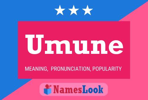 Umune Name Poster