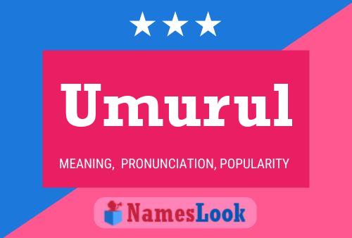 Umurul Name Poster