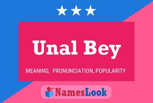 Unal Bey Name Poster