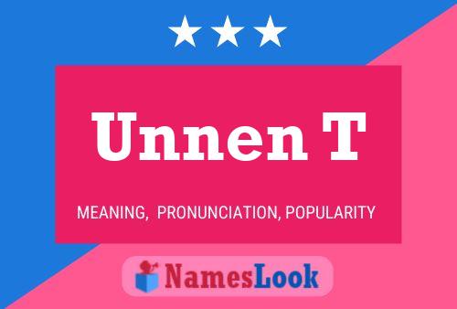 Unnen T Name Poster