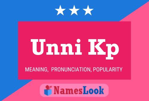 Unni Kp Name Poster