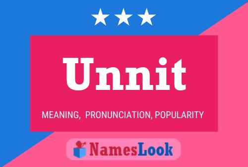 Unnit Name Poster