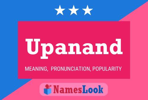 Upanand Name Poster