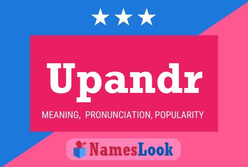 Upandr Name Poster