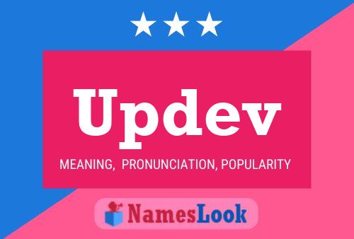 Updev Name Poster