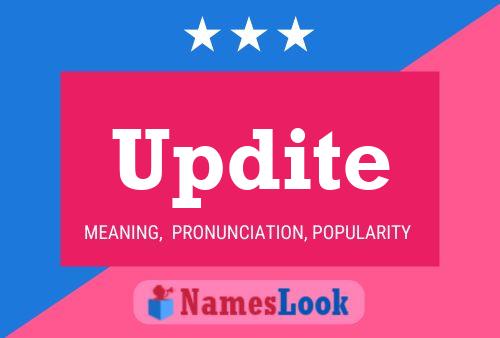 Updite Name Poster