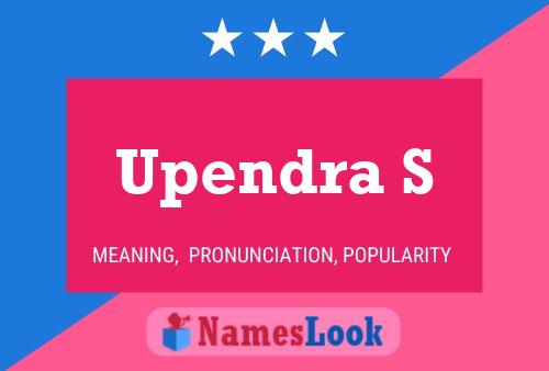 Upendra S Name Poster