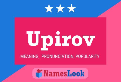 Upirov Name Poster