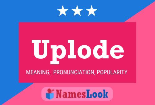 Uplode Name Poster