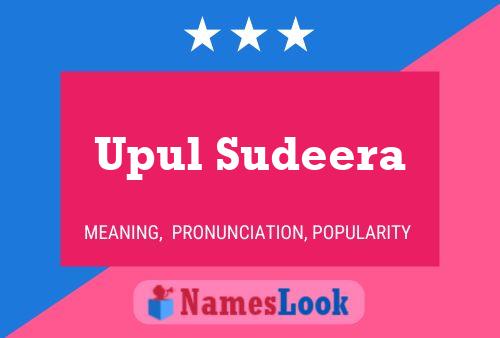 Upul Sudeera Name Poster