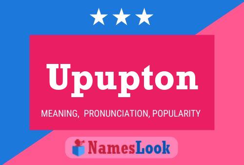 Upupton Name Poster