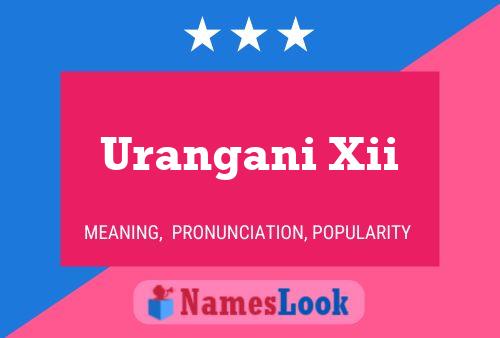 Urangani Xii Name Poster